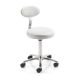 REM Cutting Stool with Backrest White