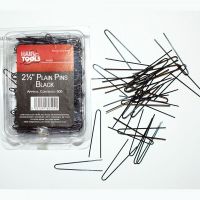 Hair Tools 2.5" Plain Black Pins PK500
