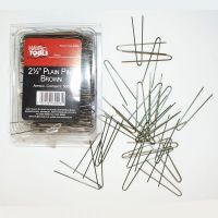 Hair Tools 2.5" Plain Brown Pins PK500
