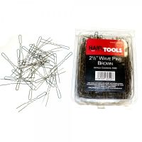 Hair Tools 2.5" Waved Brown Pins 1000PK