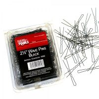 Hair Tools 2.5" Waved Black Pins 1000PK