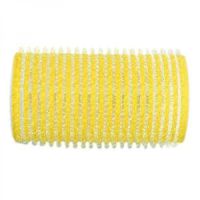 Hair Tools 32mm Yellow velcro roller PK12